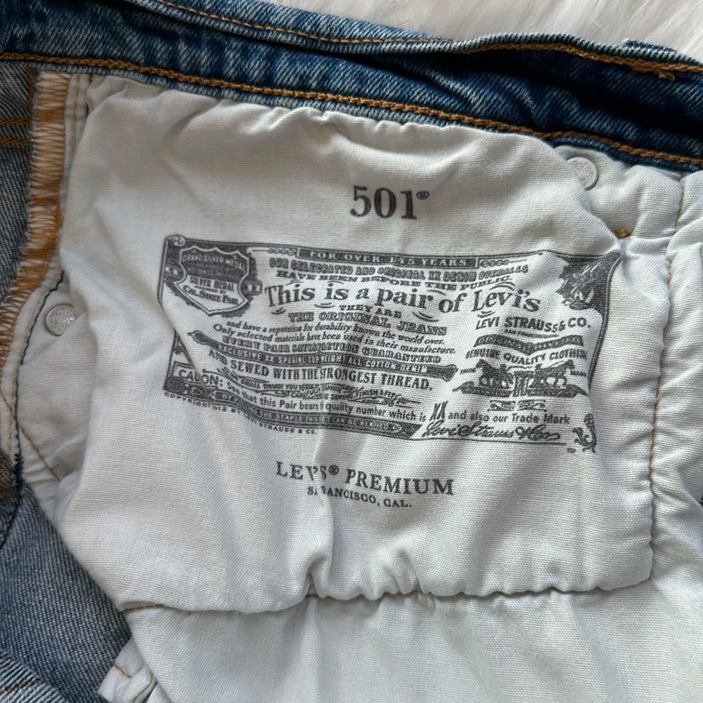 Levi's 501 Premium Denim Plus Straight Leg Raw hem - Picture 8 of 15